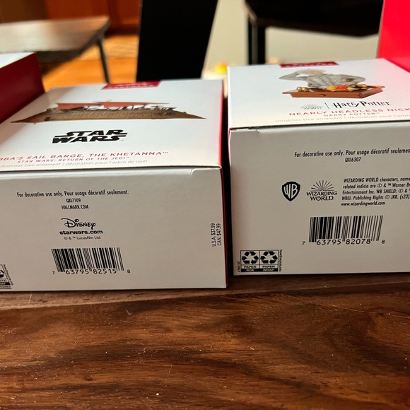 4 NIB Star Wars and Harry Potter Hallmark Ornaments Must sell - Picture 3 of 4